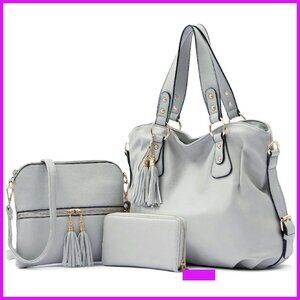 Large Hobo Tote Bag Set With Wallet Elegant Minimal Chic Everyday Carry